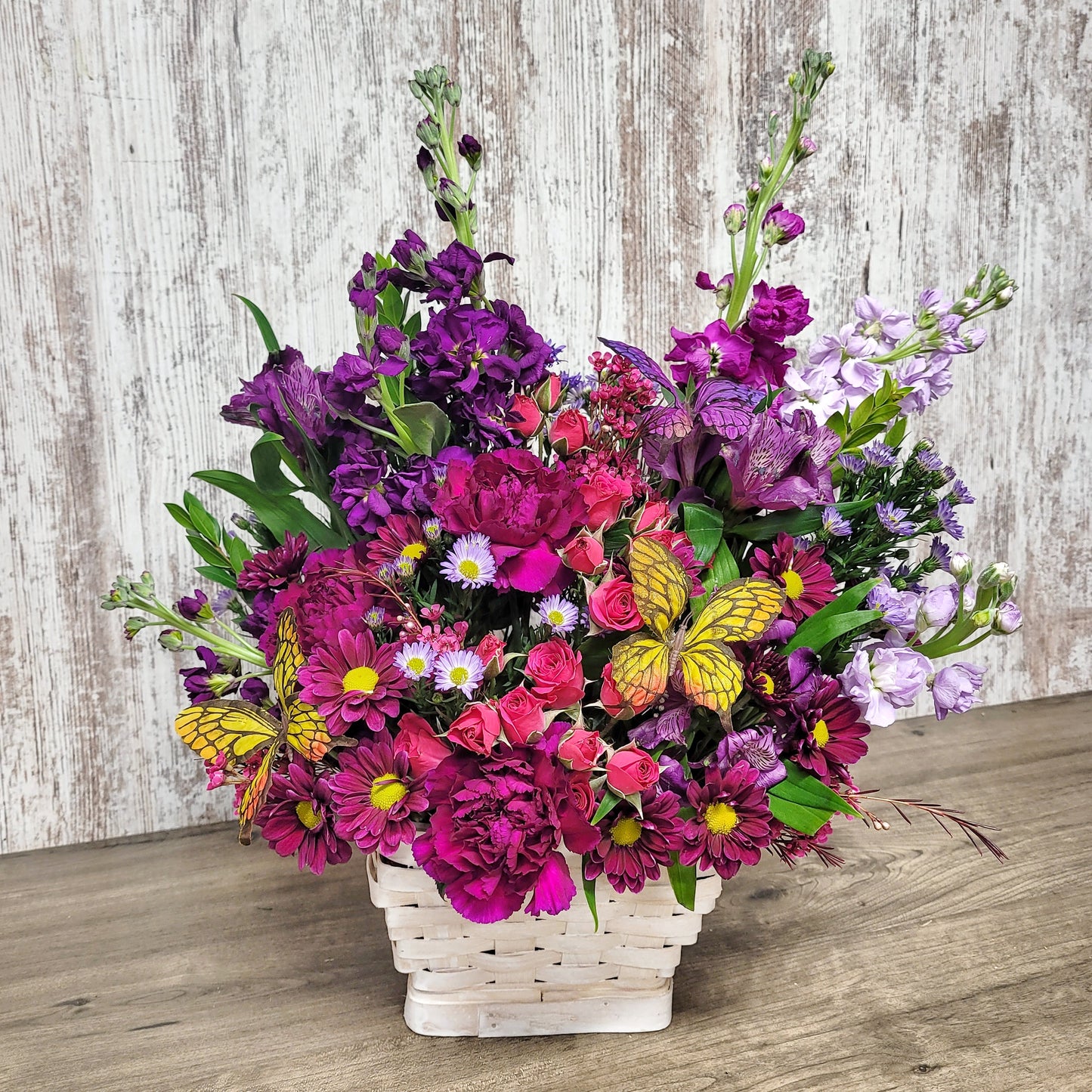 Country Blooms Basket Sympathy