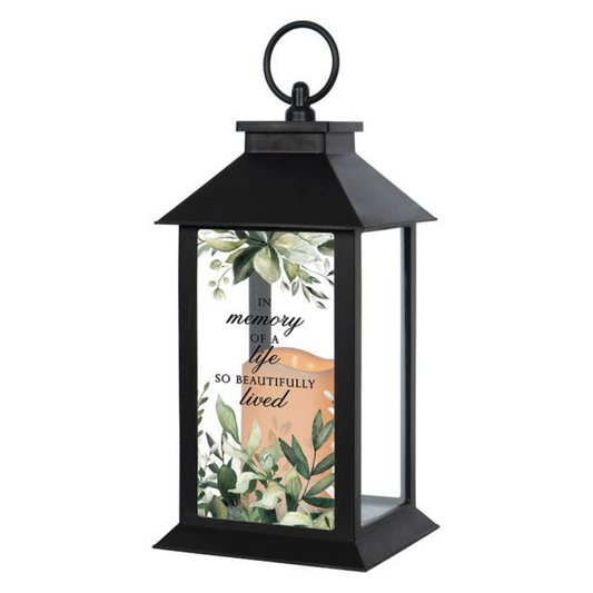 "Life Beautifully Lived" Lantern